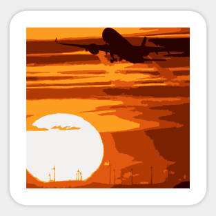 Evening Flight View Sticker